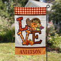 harvest love fall personalized fall garden flag, welcome flag, modern farmhouse home decor