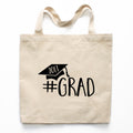 #Grad Graduation Canvas Tote Bag
