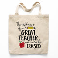 The Influence Of A Great Teacher Canvas Tote Bag