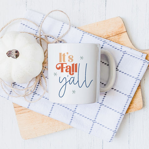 It's fall y'all autumn ceramic mug