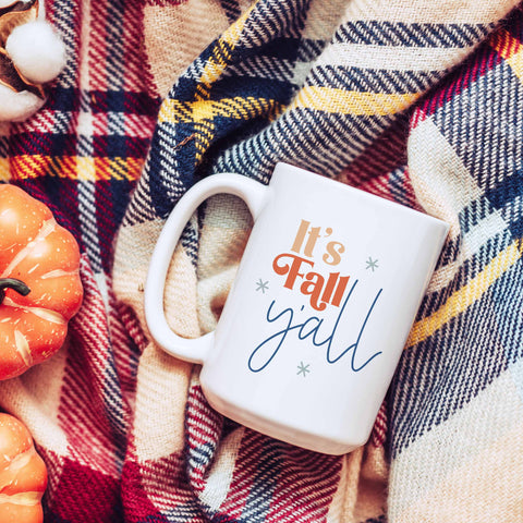 It's fall y'all autumn ceramic mug