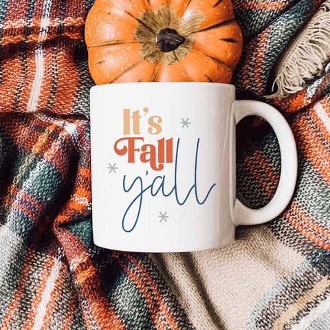 It's fall y'all autumn ceramic mug