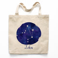 Libra Zodiac Constellation Canvas Tote Bag