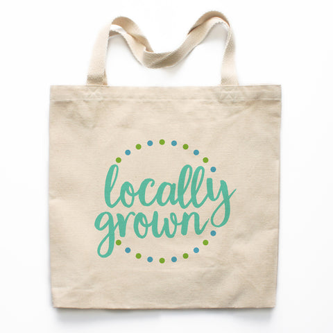 Locally Grown Canvas Tote Bag