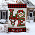 Christmas Love personalized holiday Garden Flag