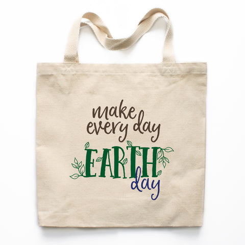 Make Every Day Earth Day Canvas Tote Bag