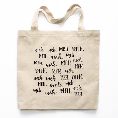 Meh Canvas Tote Bag