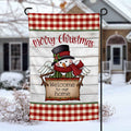 Merry Christmas Snowman personalized holiday Garden Flag