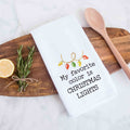 My Favorite Color Is Christmas Lights Decorative Kitchen Hand Towel