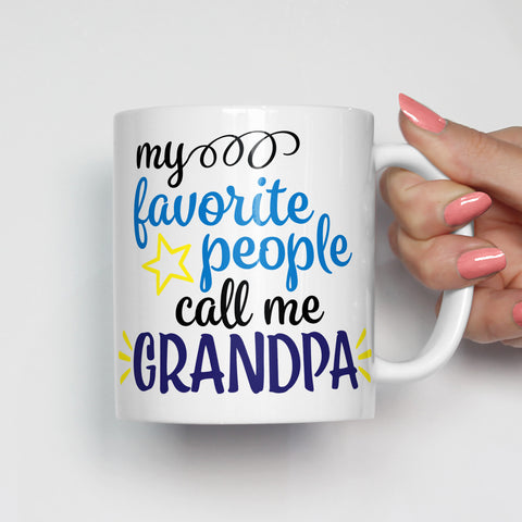 My Favorite People Call Me Grandpa Mug