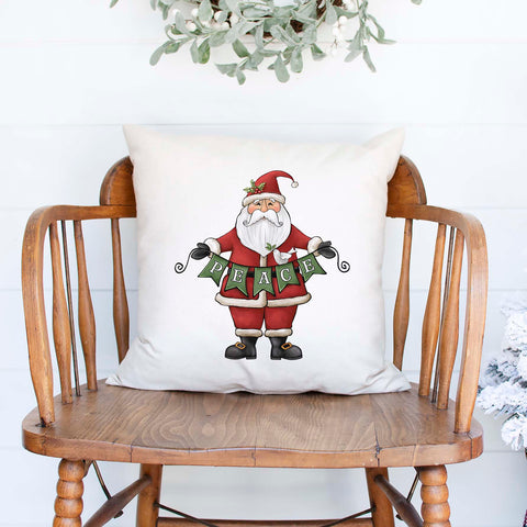 Peace Santa Christmas Pillow Cover