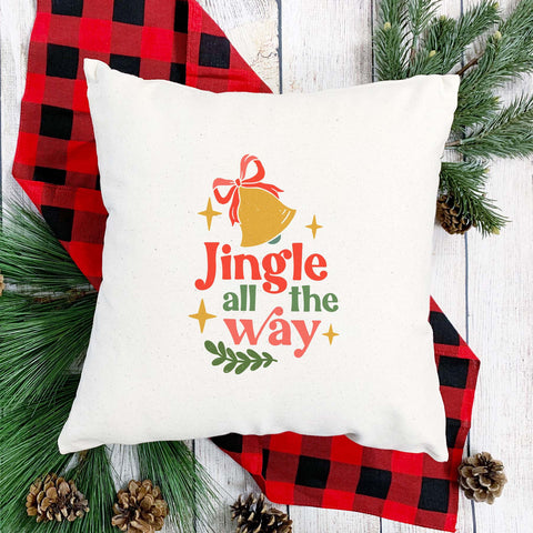 Jingle All the Way Christmas Pillow Cover