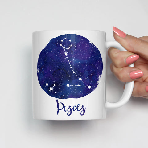 Pisces Zodiac Constellation Mug