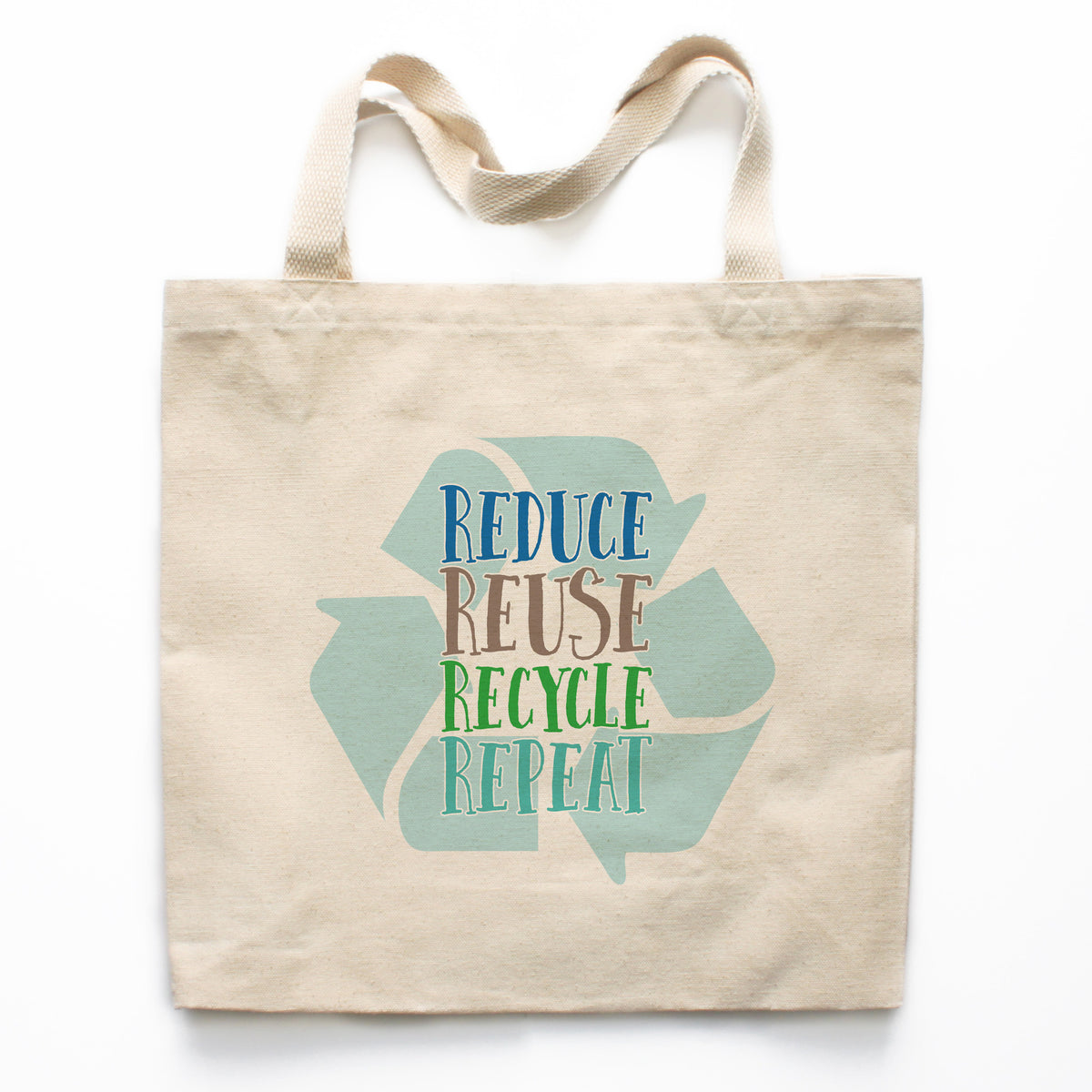 Reduce Reuse Recycle Repeat Canvas Tote Bag – Heart & Willow Prints