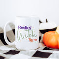 Resting Witch Face Halloween Mug