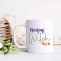 Resting Witch Face Halloween Mug