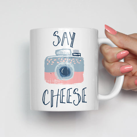 Say Cheese Camera Mug