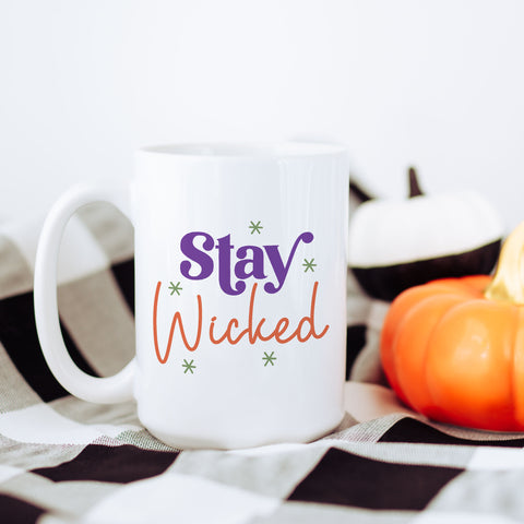 stay wicked halloween ceramic mug