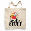 Teacher Stuff Canvas Tote Bag