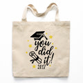 You Did It Graduation Canvas Tote Bag